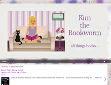 Tablet Screenshot of kimthebookworm.blogspot.com