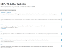 Tablet Screenshot of ncplyaauthorlinks.blogspot.com