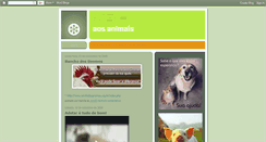 Desktop Screenshot of aos-animais.blogspot.com