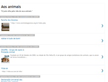 Tablet Screenshot of aos-animais.blogspot.com
