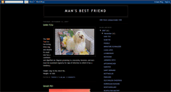 Desktop Screenshot of canine-mansbestfriend.blogspot.com