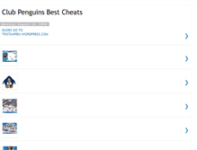 Tablet Screenshot of clubpenguinsbestcheats.blogspot.com