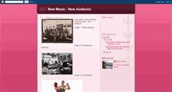 Desktop Screenshot of newmusic-newaudience.blogspot.com