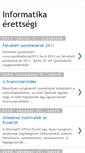 Mobile Screenshot of informatikaerettsegi.blogspot.com