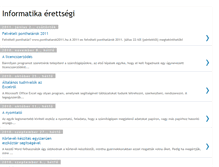 Tablet Screenshot of informatikaerettsegi.blogspot.com