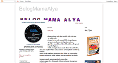Desktop Screenshot of belogmamaalya.blogspot.com