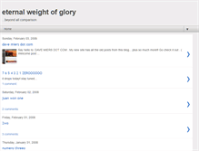 Tablet Screenshot of eternalweightofglory.blogspot.com