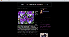 Desktop Screenshot of lola-elpoderdelaspalabras.blogspot.com