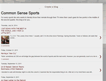 Tablet Screenshot of commonsensesportsguy.blogspot.com