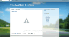 Desktop Screenshot of ahmadiyyanazams.blogspot.com