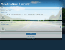 Tablet Screenshot of ahmadiyyanazams.blogspot.com