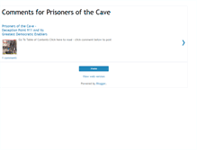 Tablet Screenshot of comments-prisonersofthecave.blogspot.com