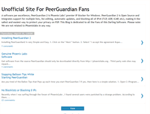 Tablet Screenshot of peerguardianfans.blogspot.com