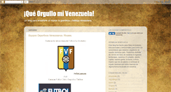 Desktop Screenshot of orgullovenezuela.blogspot.com