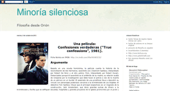 Desktop Screenshot of minoriasilenciosa.blogspot.com