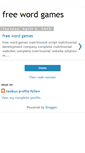 Mobile Screenshot of freewordgamesonline.blogspot.com
