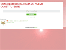 Tablet Screenshot of congresosocialenlaces.blogspot.com