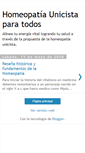 Mobile Screenshot of homeopatiaunicistaparatodos.blogspot.com