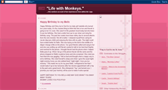 Desktop Screenshot of lifewithmonkeys.blogspot.com