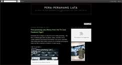 Desktop Screenshot of peraperahanglata.blogspot.com