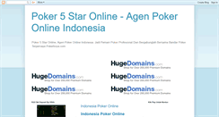 Desktop Screenshot of poker5star-online.blogspot.com