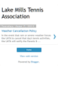 Mobile Screenshot of lakemillstennis.blogspot.com