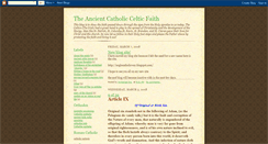 Desktop Screenshot of catholicceltic.blogspot.com