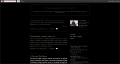 Desktop Screenshot of pensamentos-fixos.blogspot.com