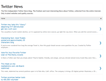 Tablet Screenshot of fresh-twitter-news.blogspot.com