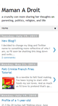 Mobile Screenshot of mamanadroit.blogspot.com