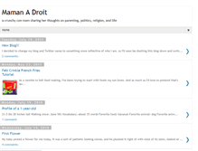 Tablet Screenshot of mamanadroit.blogspot.com