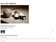 Tablet Screenshot of amoestedeporte.blogspot.com