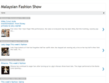 Tablet Screenshot of malaysianfashionshow.blogspot.com