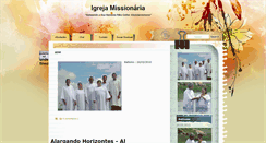 Desktop Screenshot of igrejamissionaria-al.blogspot.com