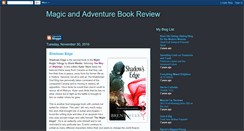 Desktop Screenshot of magic-adventurebookreviews.blogspot.com