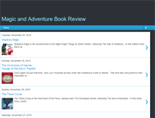 Tablet Screenshot of magic-adventurebookreviews.blogspot.com