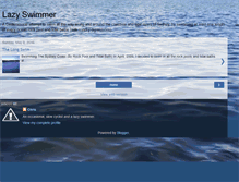 Tablet Screenshot of lazyswimmer.blogspot.com