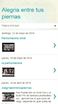 Mobile Screenshot of alegriaentretuspiernas.blogspot.com