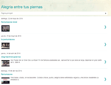 Tablet Screenshot of alegriaentretuspiernas.blogspot.com