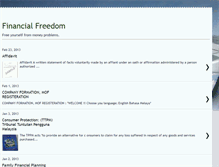 Tablet Screenshot of financiallytofreedom.blogspot.com