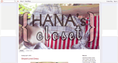 Desktop Screenshot of closetclothingbyhana.blogspot.com