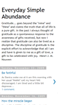 Mobile Screenshot of everydaysimpleabundance.blogspot.com