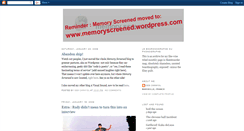 Desktop Screenshot of memory-screened.blogspot.com