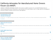 Tablet Screenshot of ca-mhowners.blogspot.com