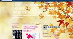 Desktop Screenshot of generarcambiosenlaspersonas.blogspot.com