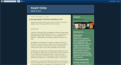 Desktop Screenshot of kwanionline.blogspot.com