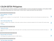 Tablet Screenshot of colondetoxphilippines.blogspot.com