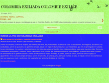 Tablet Screenshot of colombiaexiliada.blogspot.com