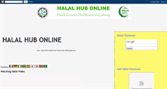 Desktop Screenshot of halalhubonline.blogspot.com
