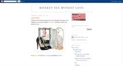 Desktop Screenshot of monkeyseemonkeyloveblog.blogspot.com